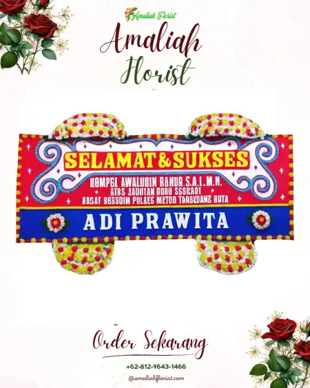 Papan Bunga Ucapan Selamat Lokwirin